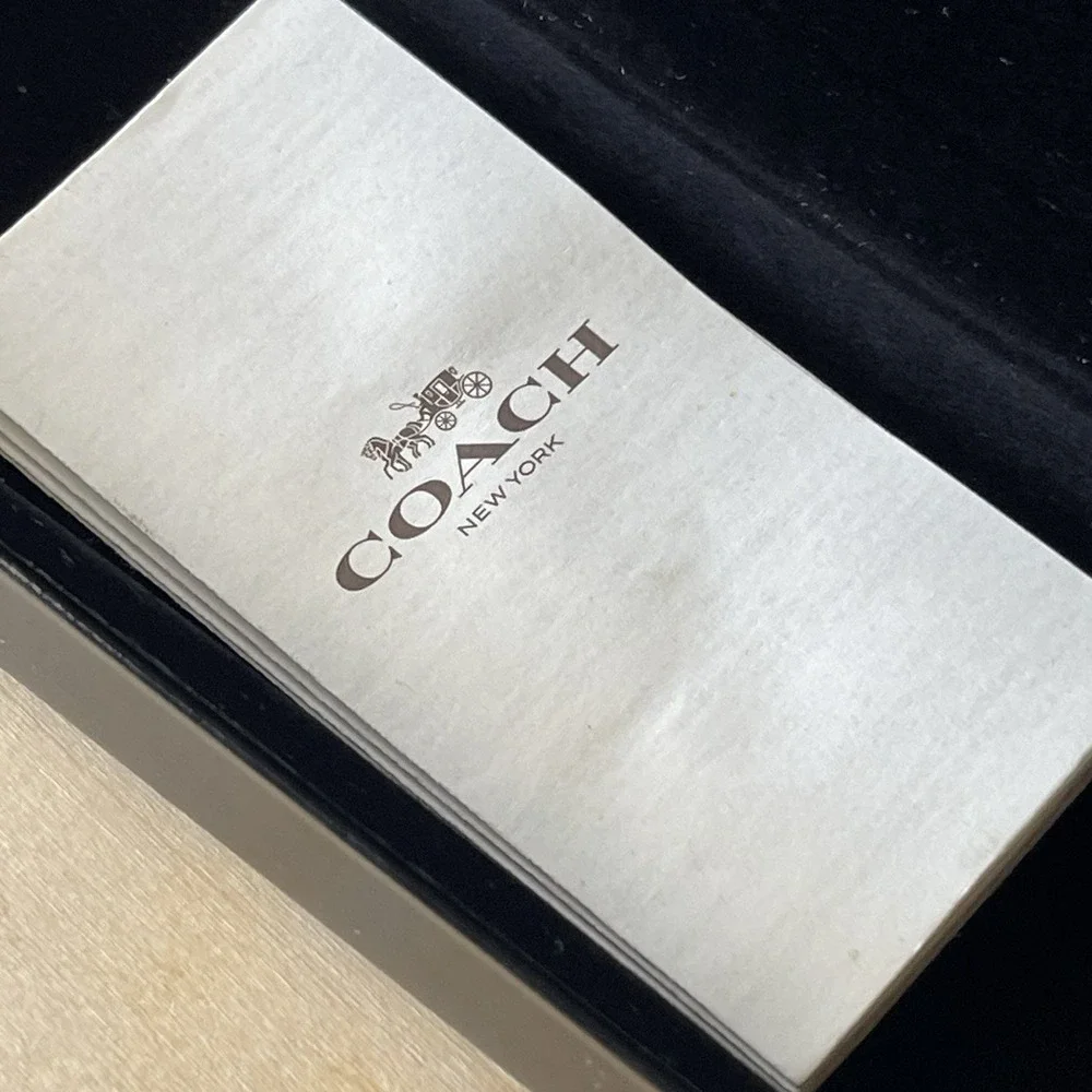 Coach New York Black Hard Case Eyeglasses Sunglasses Clamshell Holder Protective